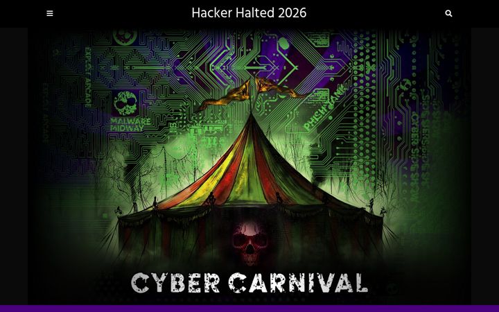 Screenshot of hackerhalted.com