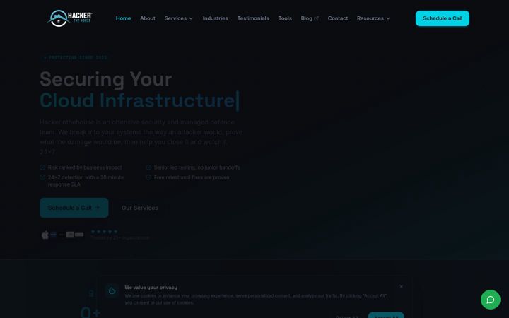 Screenshot of hackerinthehouse.in