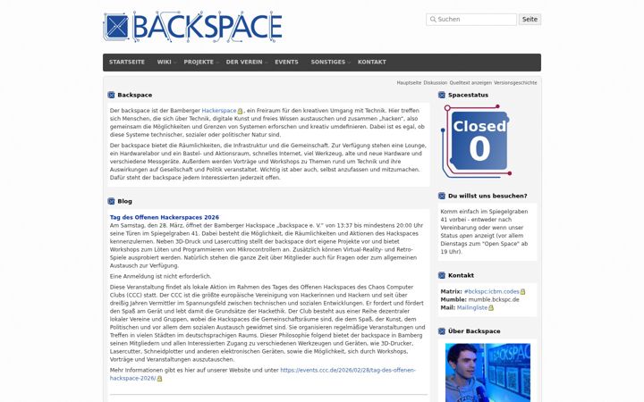 Screenshot of hackerspace-bamberg.de