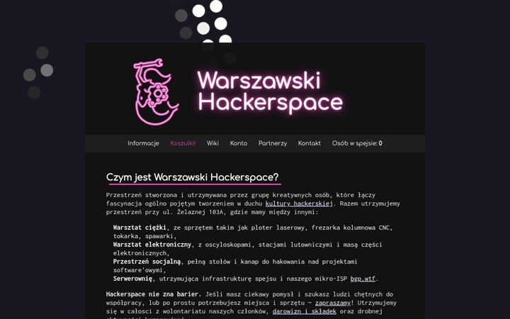 Screenshot of hackerspace.pl