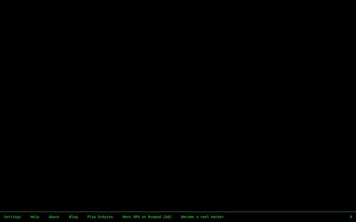 Screenshot of hackertyper.net