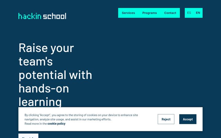 Screenshot of hackinschool.com