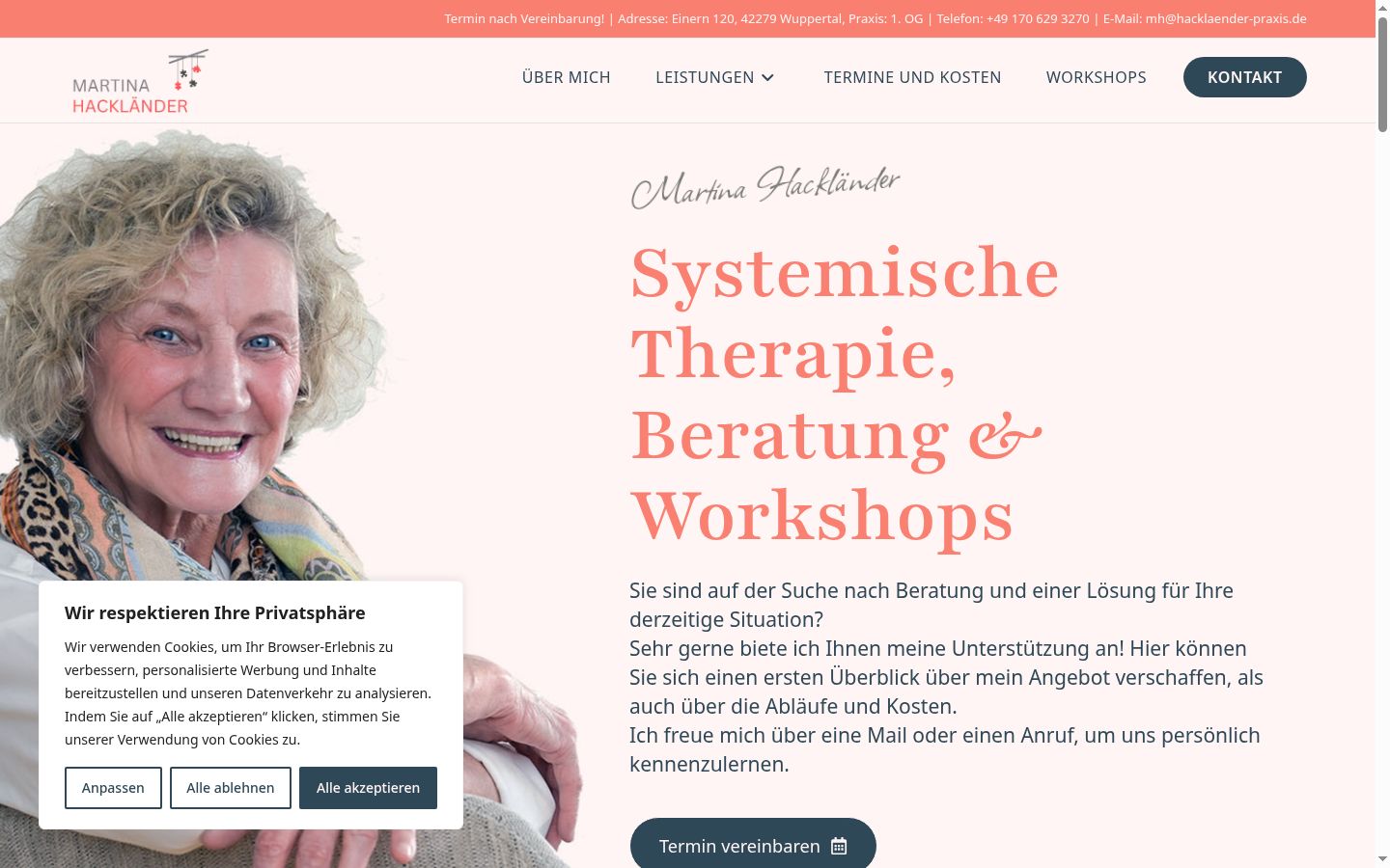 Screenshot van de toestemmingsbanner zoals getoond vóór enige interactie