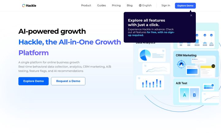 Screenshot of hackle.io