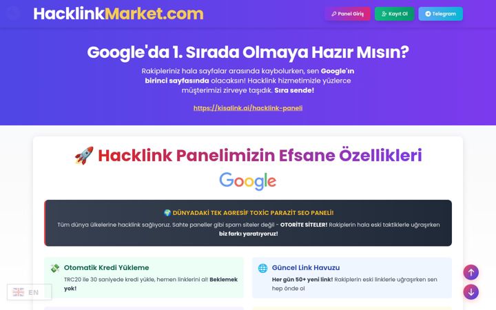 Screenshot of hacklink.blog