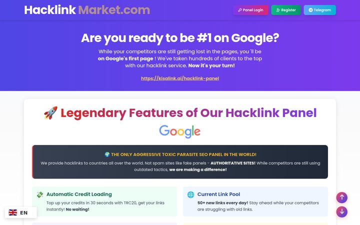 Screenshot of hacklinkapollo.com