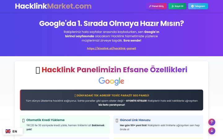 Screenshot of hacklinkfatma.com