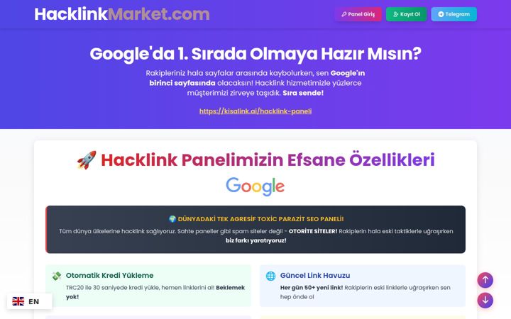 Screenshot of hacklinkpanelal.com