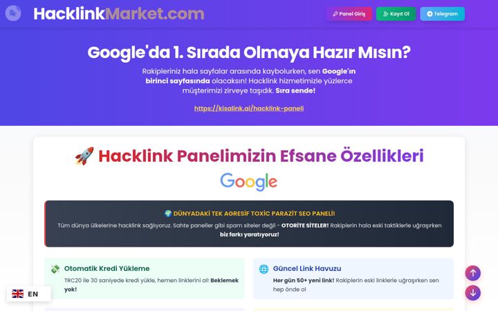 Screenshot of hacklinkpanelgir.com