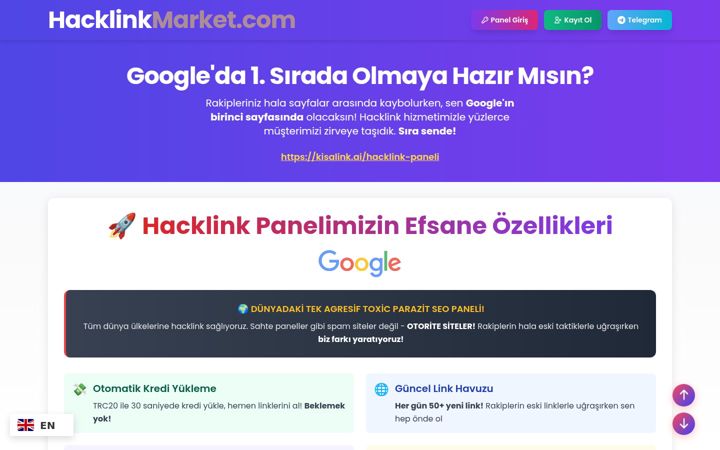 Screenshot of hacklinkyaz.com