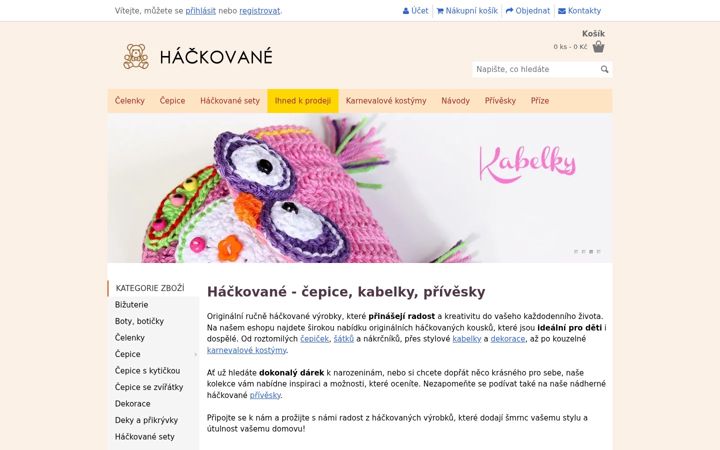 Screenshot of hackovane.cz