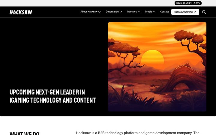 Screenshot of hacksawgroup.com