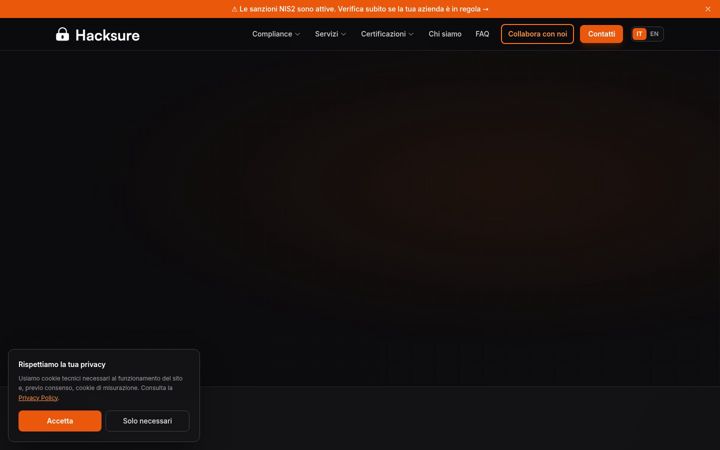 Screenshot of hacksure.it
