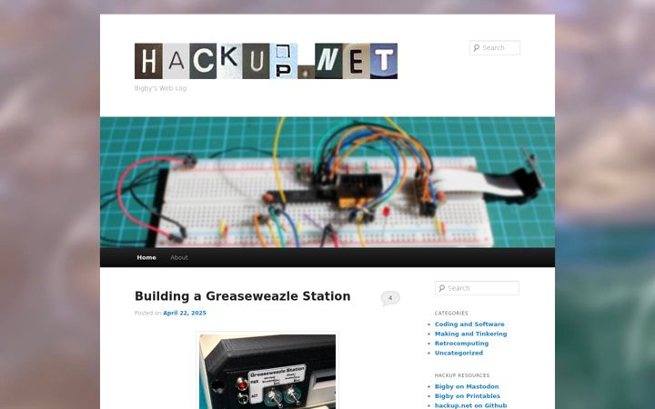 Screenshot of hackup.net