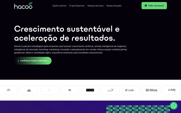 Screenshot of hacoo.com.br
