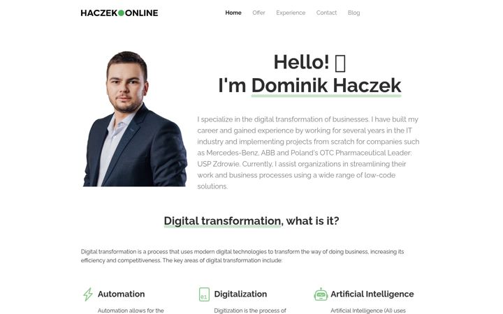 Screenshot of haczek.online