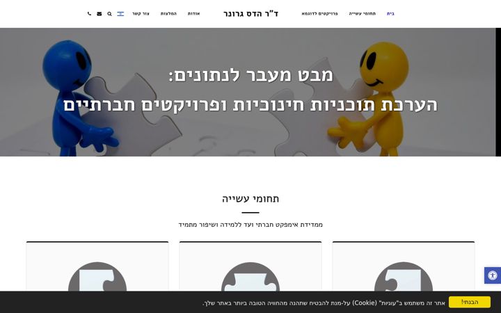 Screenshot of hadasgruner.co.il