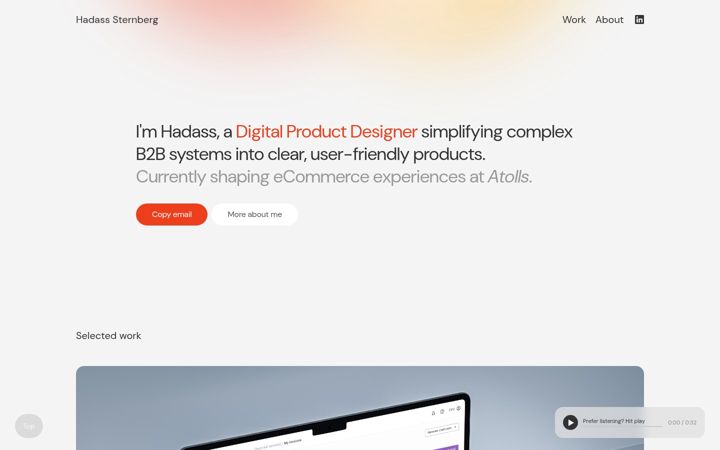 Screenshot of hadass-sternberg.com