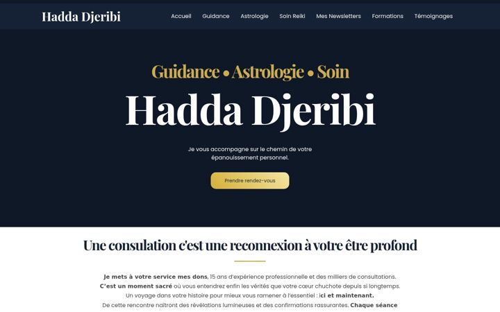 Screenshot of haddadjeribi.com
