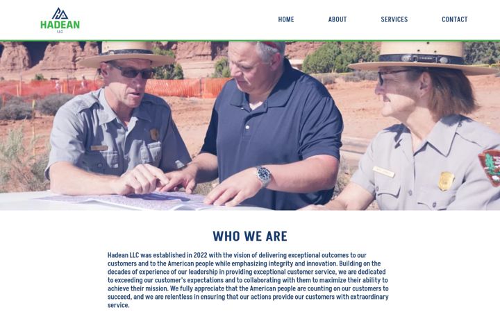 Screenshot of hadeanllcservices.com