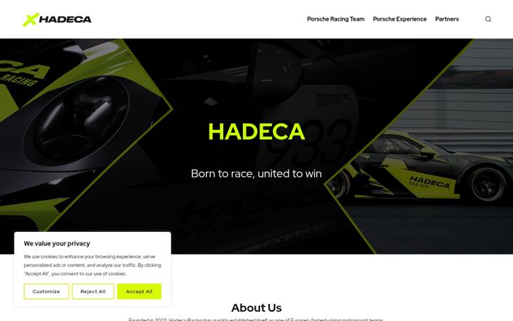 Screenshot of hadeca.com