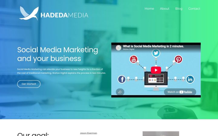 Screenshot of hadedamedia.com