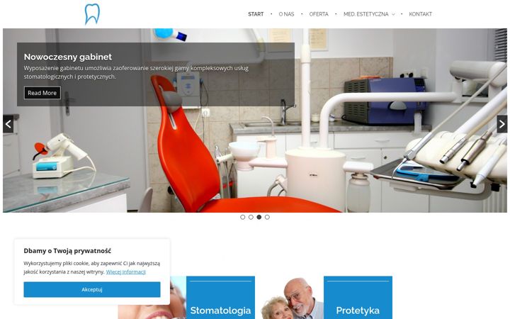 Screenshot of hadent.com.pl