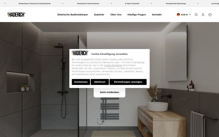 Screenshot of haderich.de