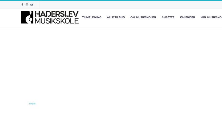 Screenshot of haderslevmusikskole.dk