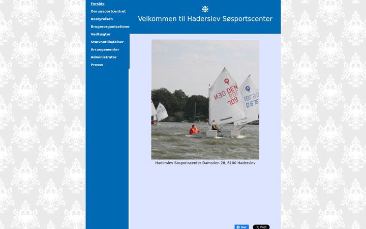 Screenshot of haderslevsoesportscenter.dk