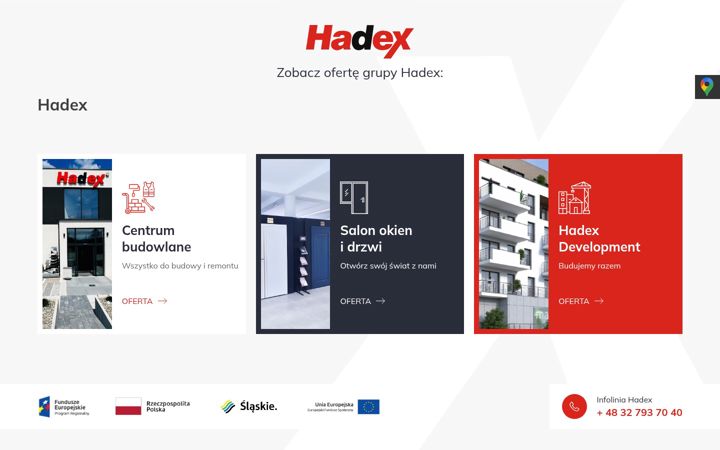 Screenshot of hadex.pl