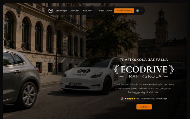 Screenshot of hadid-drivingacademy.se