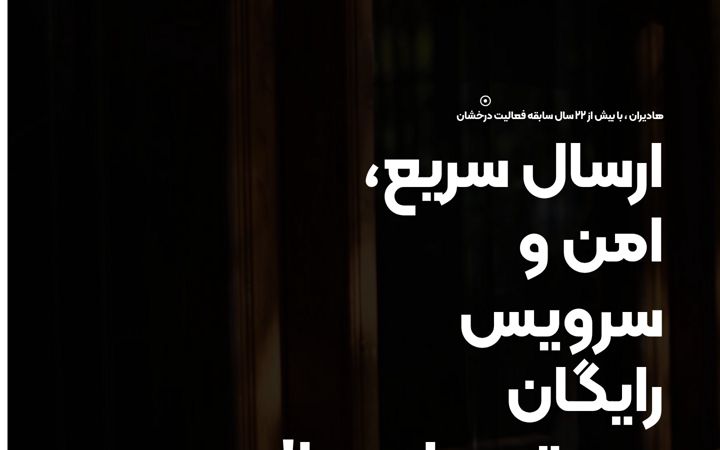 Screenshot of hadinet.ir