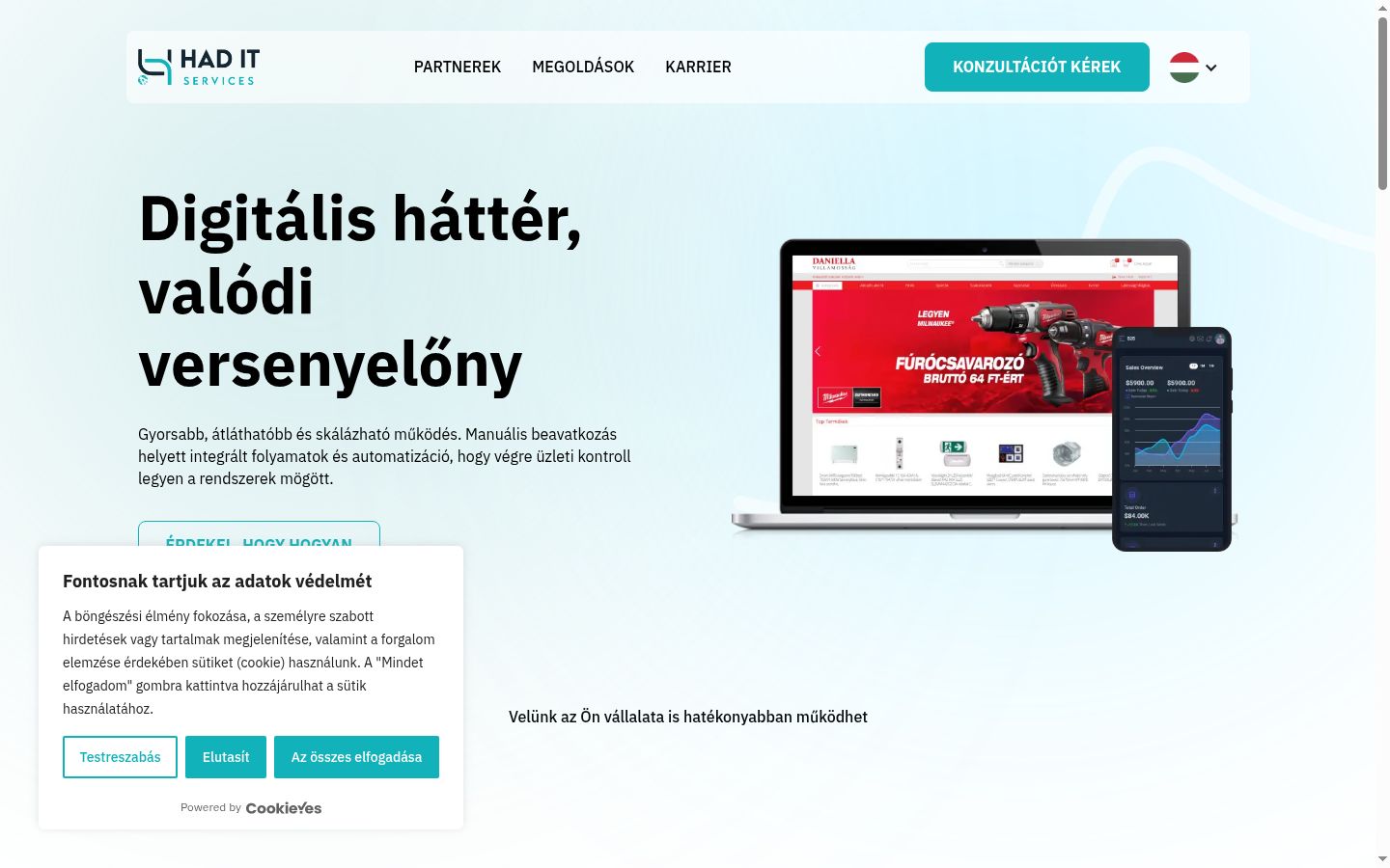 Sutikimo reklamjuostės, rodytos prieš bet kokią sąveiką, ekrano kopija