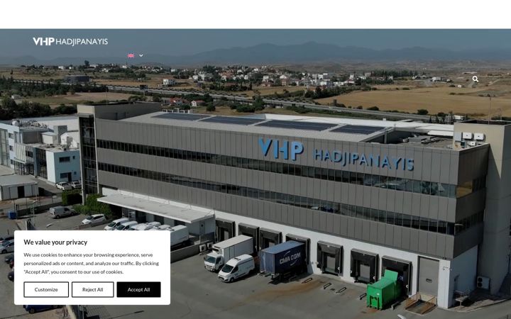 Screenshot of hadjipanayis.com.cy