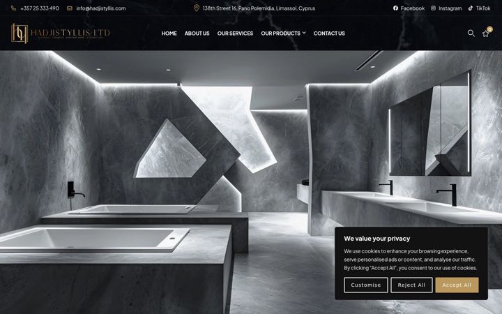 Screenshot of hadjistyllis.com