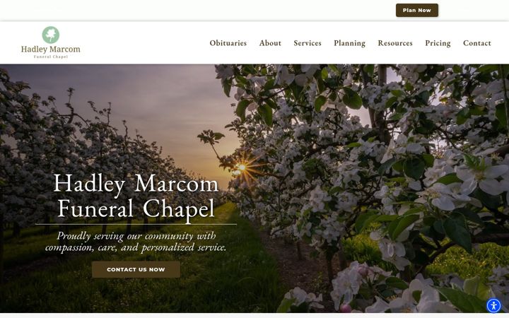 Screenshot of hadley-marcom.com