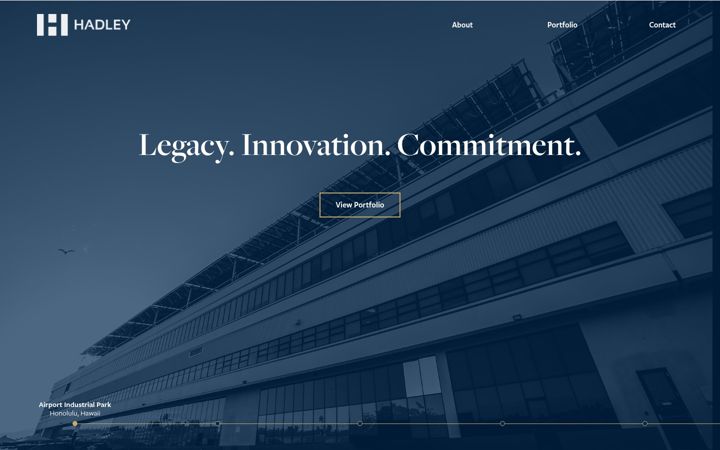 Screenshot of hadley.com