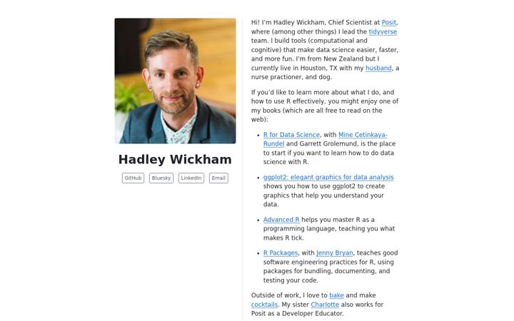 Screenshot of hadley.nz