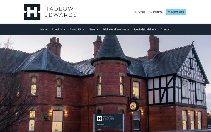 Screenshot of hadlowedwards.co.uk