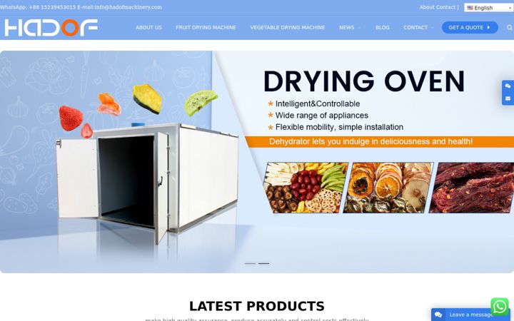 Screenshot of hadofdryingoven.com