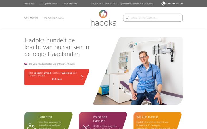 Screenshot of hadoks.nl