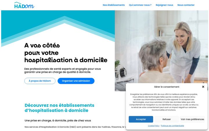 Screenshot of hadom.fr