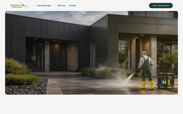 Screenshot of hadorn-hauswartung.ch