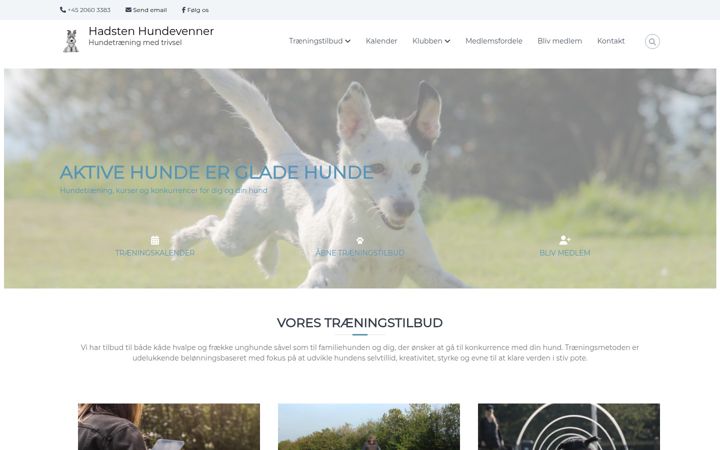 Screenshot of hadstenhundevenner.dk