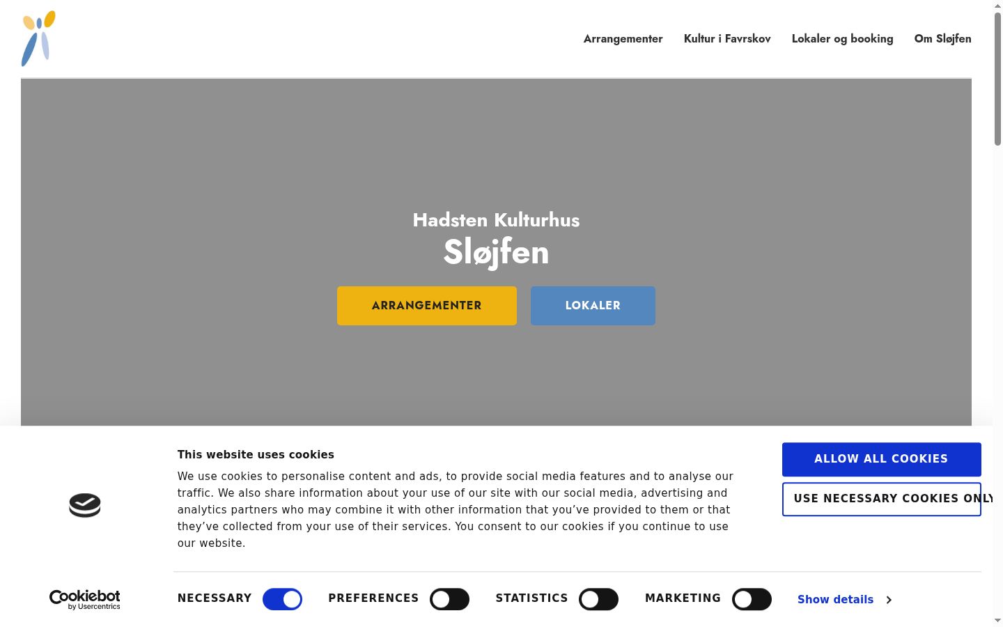 Screenshot des Einwilligungsbanners vor jeglicher Interaktion