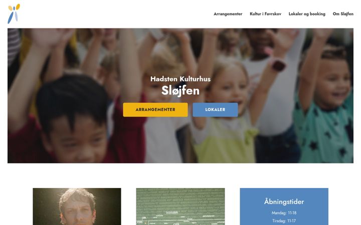 Screenshot of hadstenkulturhus.dk