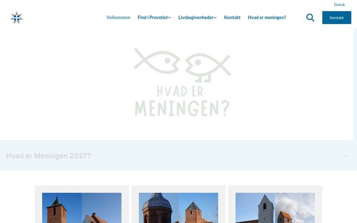 Screenshot of hadsundprovsti.dk
