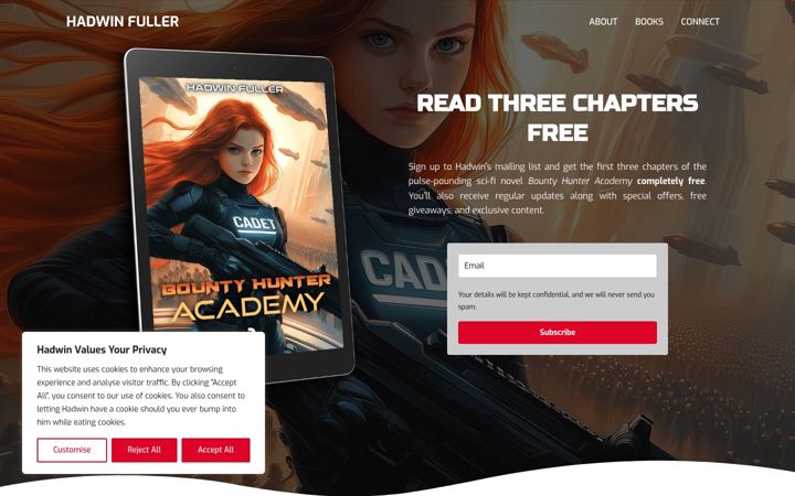 Screenshot of hadwinfuller.com