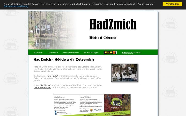 Screenshot of hadzmich.de